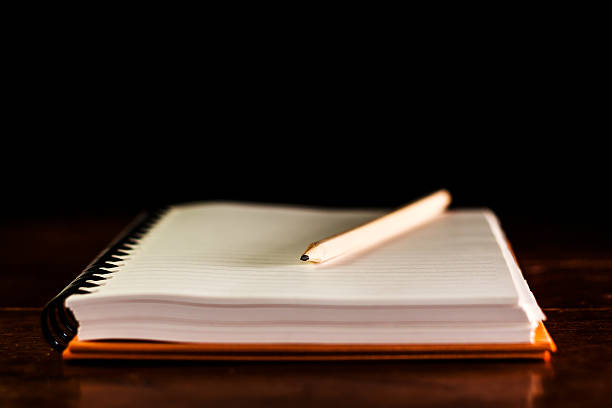 istock White paper with classic pencil on desk. 185166452