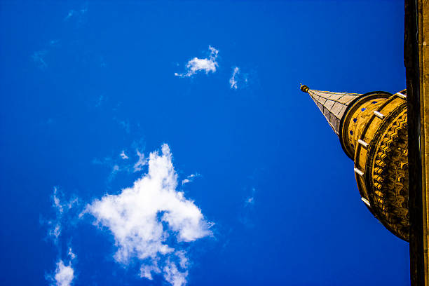 Blue sky and Ottoman mosques Blue sky and Ottoman mosques oyo state stock pictures, royalty-free photos & images