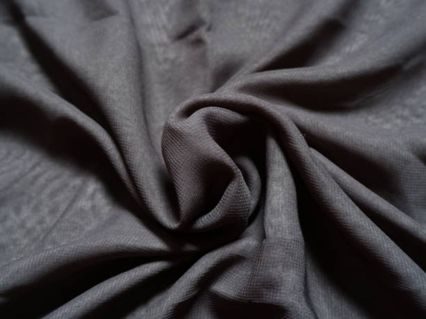 istock Grey fabric texture with beautiful close up details suitable for craft projects and sewing clothes. 1851683207