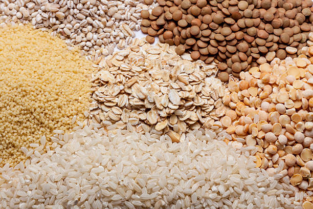 istock Couscous, rice, pea, grits, oatmeal, lentil. 185168351