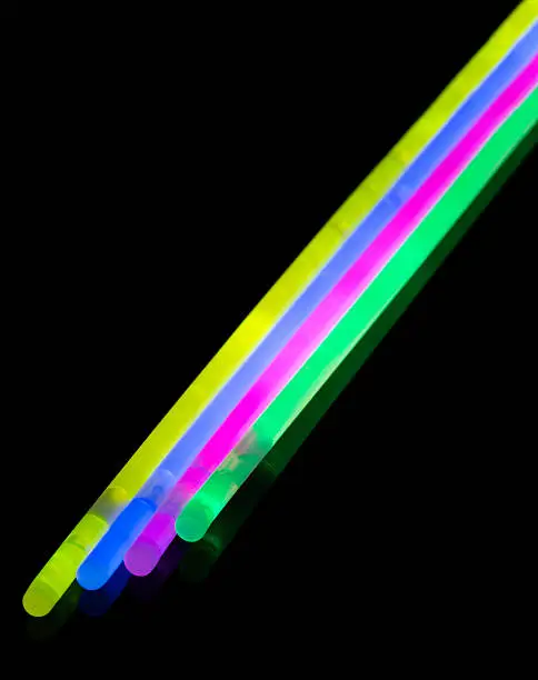 Multicolor glow sticks