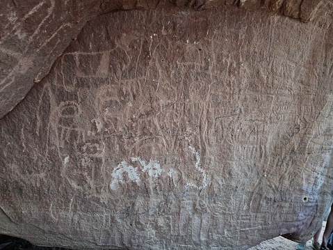 Desert cave - petroglyph