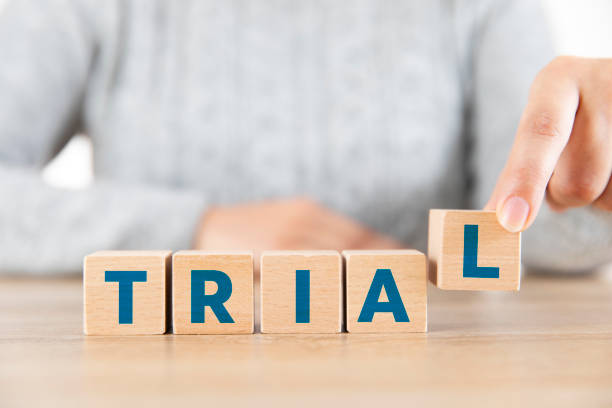 istock Word Trial with Wooden Cubes 1851801135