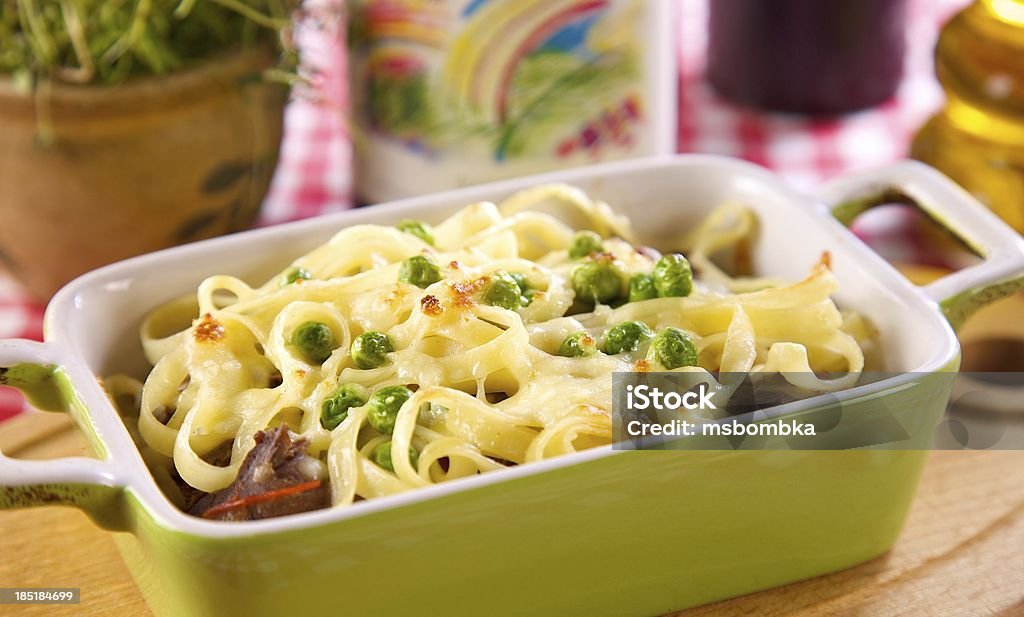 Cucina italiana, Lasagna con pasta - Foto stock royalty-free di Carne