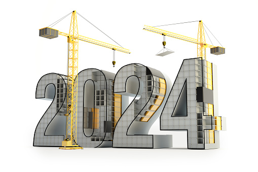 New Year 2022 Construction, red version