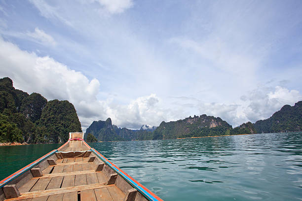istock Travel with boat in Ratchaprapa dam lakeside ,Thailand 185186332