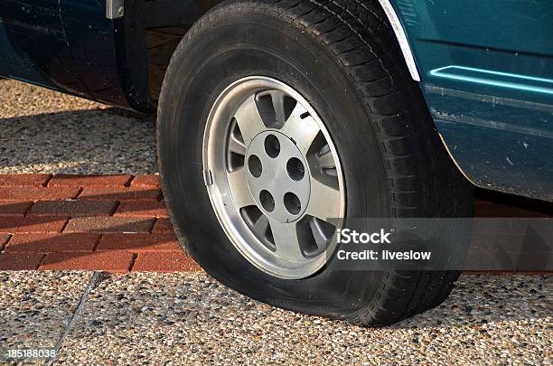 Flat Tire Stock Photo - Download Image Now - Concepts, Concepts & Topics, Flat - Physical Description