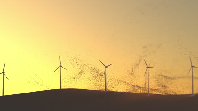 Sands of Power: Desert Wind Turbines in Action