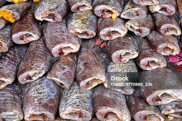 Pila De Fishs Seca Foto de stock y más banco de imágenes de Abrir en abanico - Abrir en abanico, Aldea, Alimento