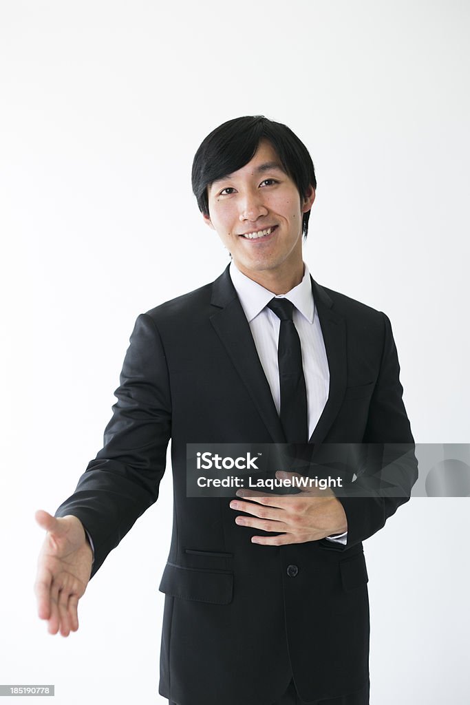 Asiatische Geschäftsmann bereit für die Hände - Lizenzfrei Asien Stock-Foto