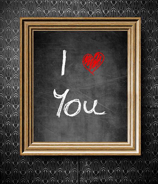 istock I Love You chalkboard in old wooden frame 185192574