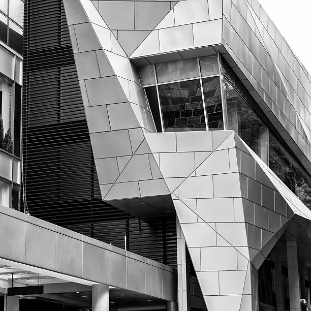 istock Detail of a Modern Building. Black and White 185200154