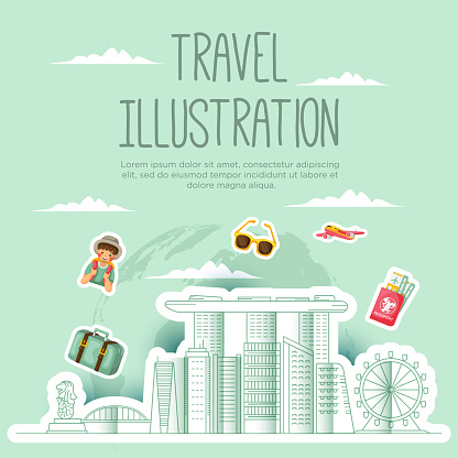 Vector traveling concept illustration design. Vacation illustration