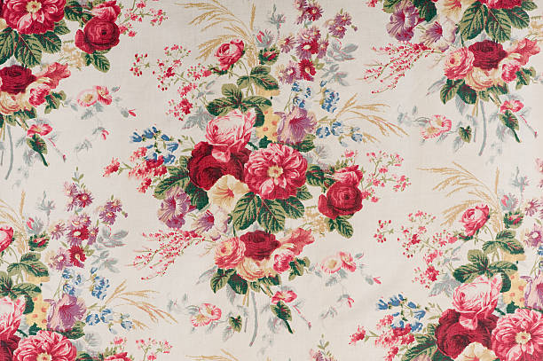 istock Antique floral fabric SB38 Close Up 185206908