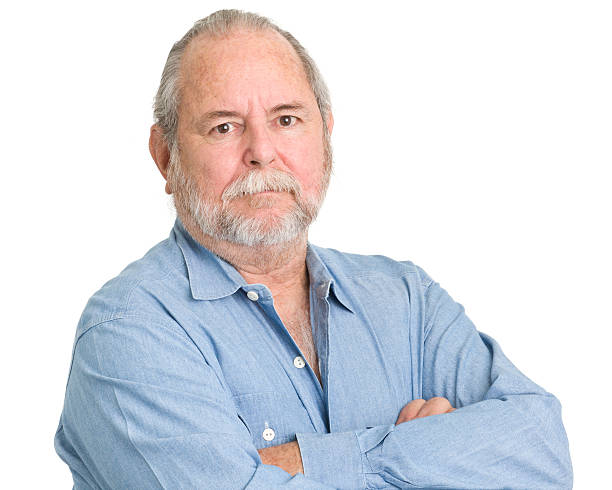 istock Senior Man Posing With Arms Crossed 185207016