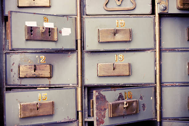 istock Antique safety deposit boxes 185207030