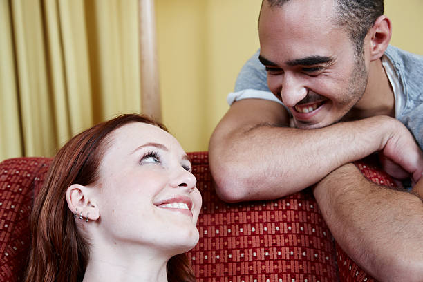 istock Young heterosexual couple in love 185207185