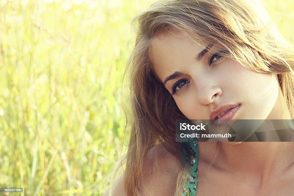 Sommer-beauty - Lizenzfrei Attraktive Frau Stock-Foto