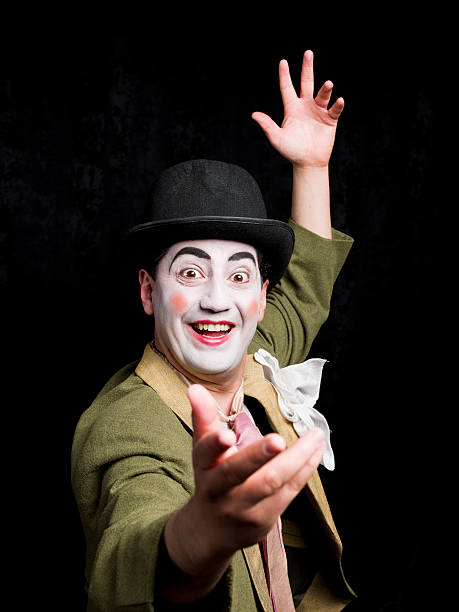 istock Young male actor on the stage 185207678