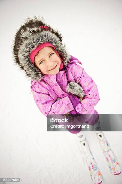 Little Skier Stock Photo - Download Image Now - 4-5 Years, 6-7 Years, Beautiful People