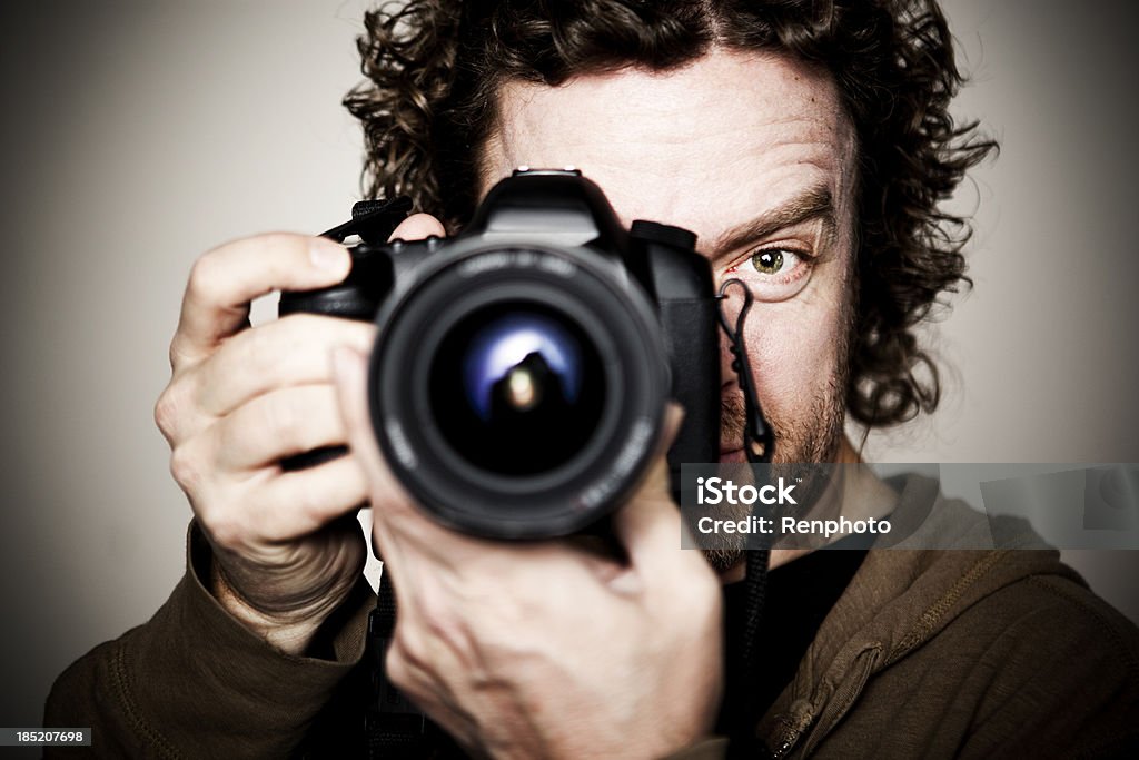 Ritratto di fotografo maschio - Foto stock royalty-free di Fotografo