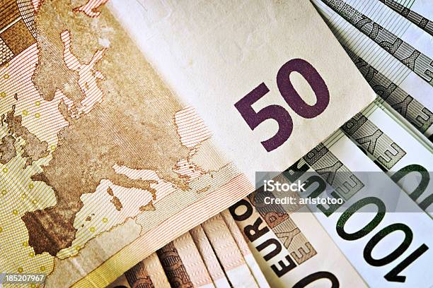 Valuta Dellunione Europea Mappa Di Europa - Fotografie stock e altre immagini di Affari - Affari, Banconota, Banconota EURO