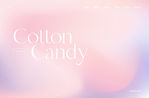 Abstract blurred pink cotton candy gradient mesh landing page background. Colorful smooth. soft colored vector illustration For Wallpaper, Banner, Card, Book Illustration