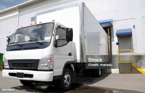 Delivery Truck At Dock Stock Photo - Download Image Now - Loading Dock, Delivery Van, Loading