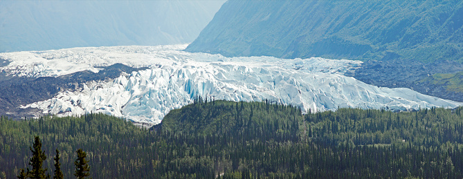 Matanuska Glacier, Glenn Highway, Anchorage Glennallen Alaska - USA