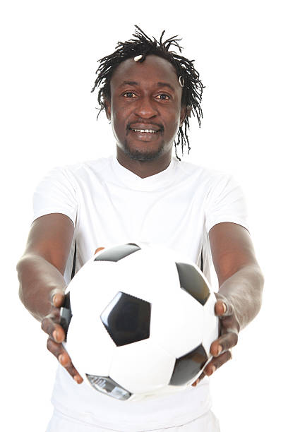 istock African Soccer Player - Show Ball 185209281