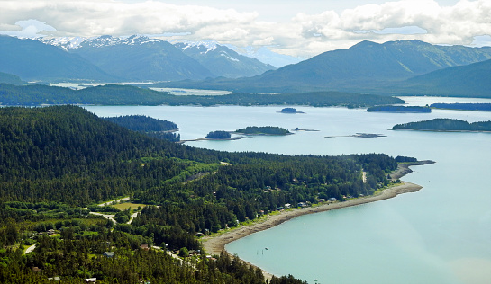 View of Juneau from Mount Roberts, Alaska - United States