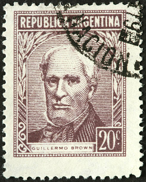 istock Admiral Guillermo Brown, Argentina stamp 185209479