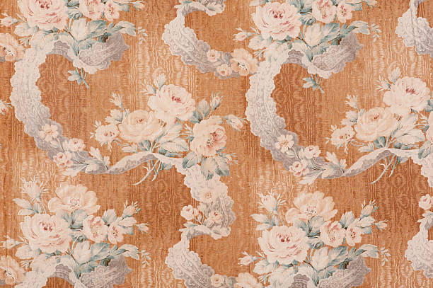 istock Antique floral fabric SB35 close up 185209482