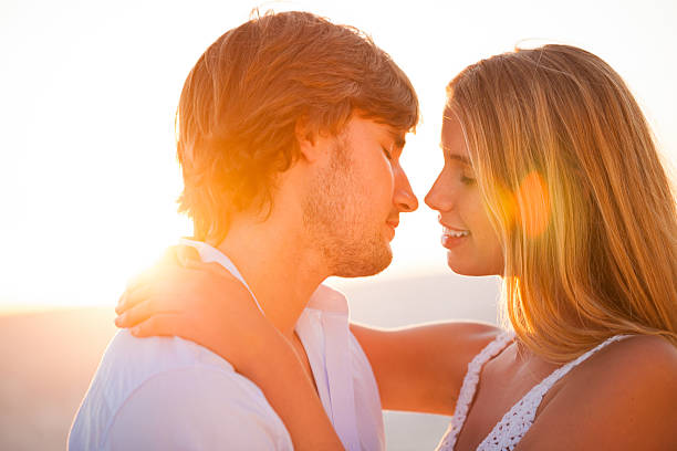 istock Romantic Couple About To Kiss 185209863