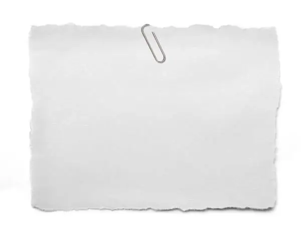 Photo of torn white paper