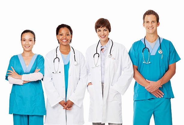 istock Multi Ethnic Team Of Doctors - Isolated 185210157