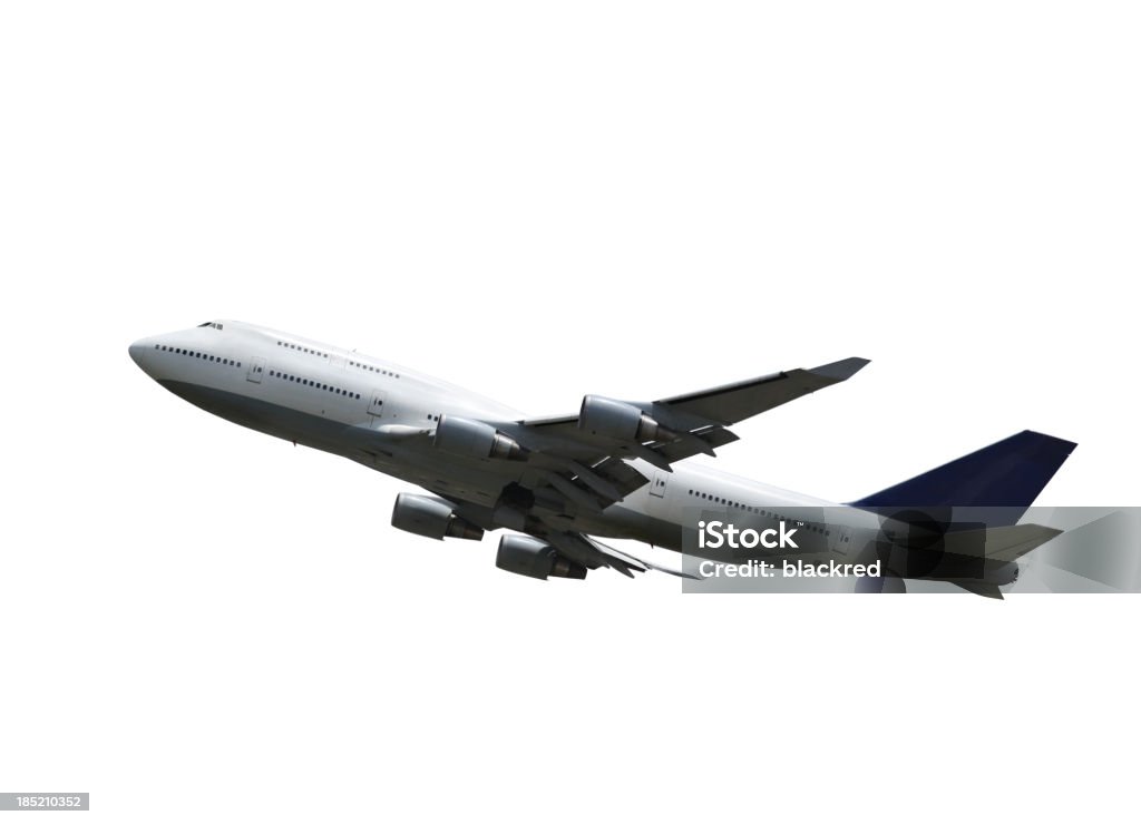Samolot pasażerski - Zbiór zdjęć royalty-free (Białe tło)