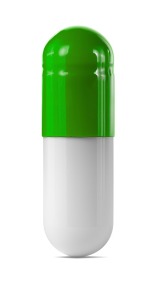 Green capsule on white background. Clipping path included.Related pictures: