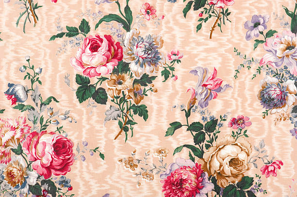 istock Antique Floral Fabric SB20 Close Up 185210802