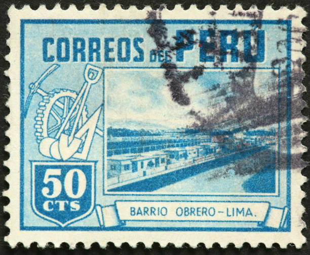 istock Barrio Obrero, Lima, Peru on a stamp 185210936