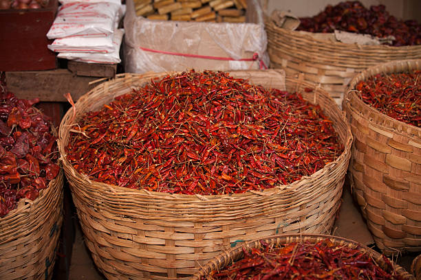 istock Pepper basket in a Burmese marketplace 185210971