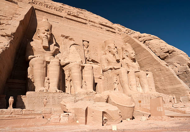 istock Four statues of Rameses II at Abu Simbel 185211320