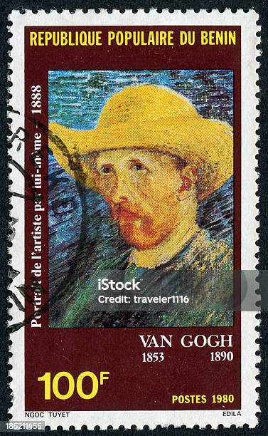 Van Gogh Stamp Stock Photo - Download Image Now - Vincent Van Gogh - Painter, Adult, Adults Only