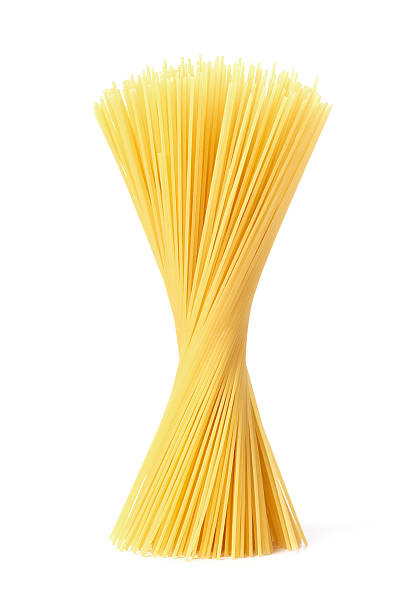 standing spaghetti stock photo