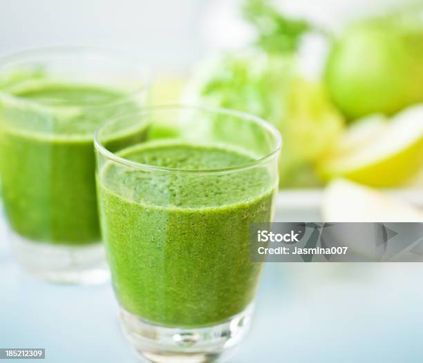 Green Smoothie Stock Photo - Download Image Now - Green Color, Smoothie, Juice - Drink