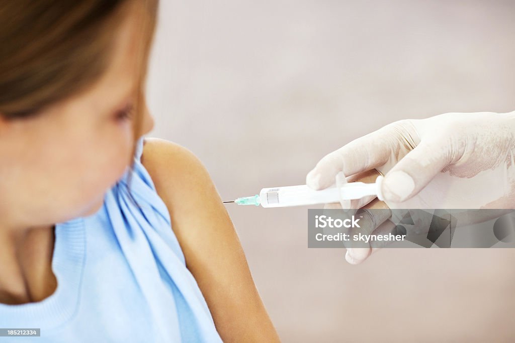 Gros plan de Vaccination. - Photo de Vaccin contre la grippe libre de droits