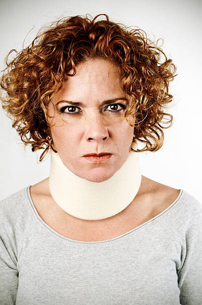 istock Woman in Neck brace 185213603