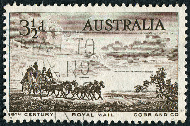 istock 19th Century Royal Mail Stamp 185213617