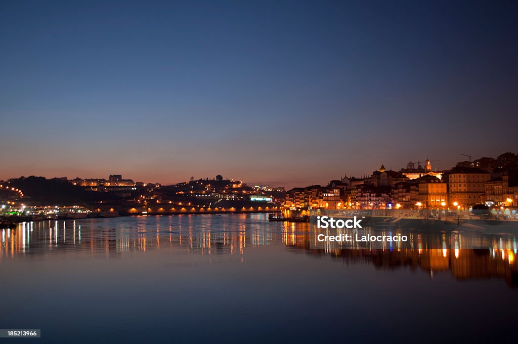 Porto paesaggio - Foto stock royalty-free di Notte