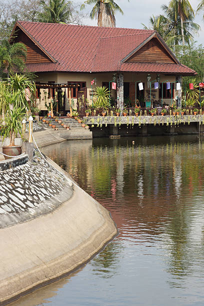 istock Resort near the pond 185214252